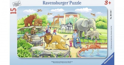 Puzzle Calatorie La Zoo, 15 Piese Ravensburger