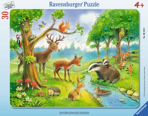 Puzzle Animale Salbatice, 30 Piese Ravensburger