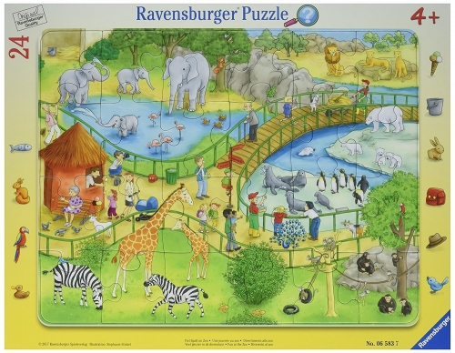 Puzzle Distractie La Zoo, 24 Piese Ravensburger
