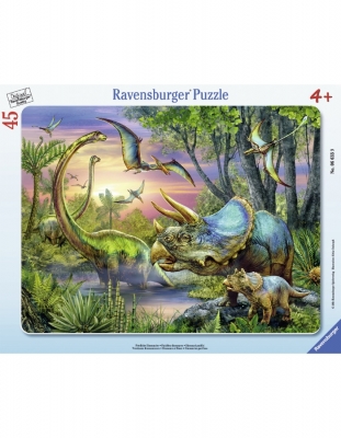 Puzzle Dinozauri In Zori, 45 Piese Ravensburger