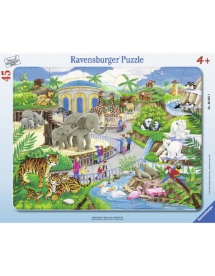 Puzzle Vizita La Zoo, 45 Piese Ravensburger