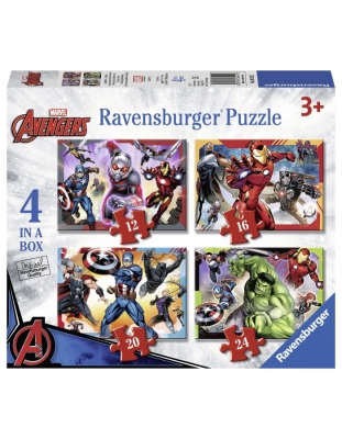 Puzzle Avengers 12/16/20/24 Piese Ravensburger