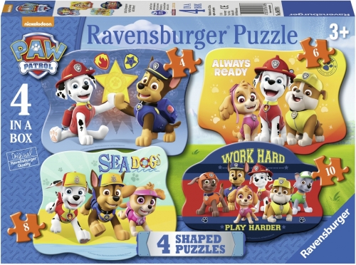 Puzzle Paw Patrol, 4/6/8/10 Piese Ravensburger
