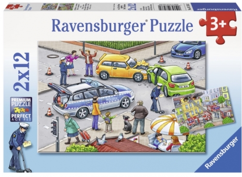 Puzzle Politie, 2X12 Piese Ravensburger
