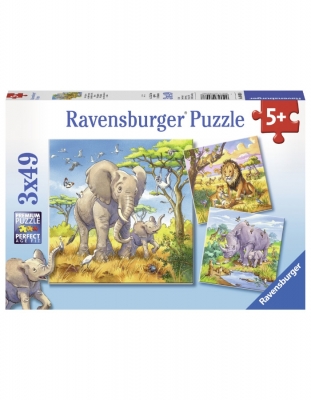 Puzzle Animale, 3X49 Piese Ravensburger