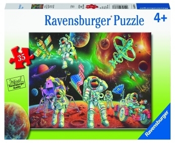 Puzzle Astronauti Pe Luna, 35 Piese Ravensburger