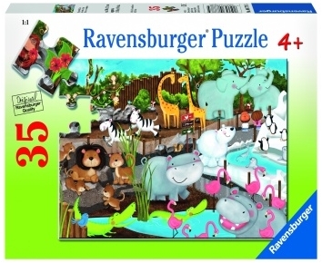 Puzzle Animale De La Zoo, 35 Piese Ravensburger
