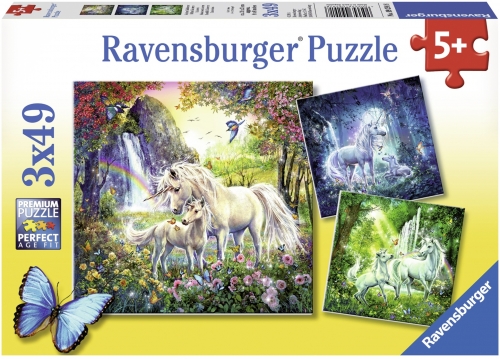 Puzzle Unicorni, 3X49 Piese Ravensburger