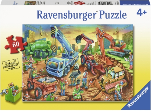 Puzzle Echipa Pe Santier, 60 Piese Ravensburger