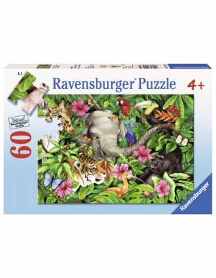 Puzzle Prieteni Tropicali, 60 Piese Ravensburger