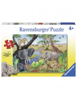 Puzzle Animale Safari, 60 Piese Ravensburger