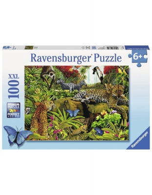 Puzzle Jungla Salbatica, 100 Piese Ravensburger