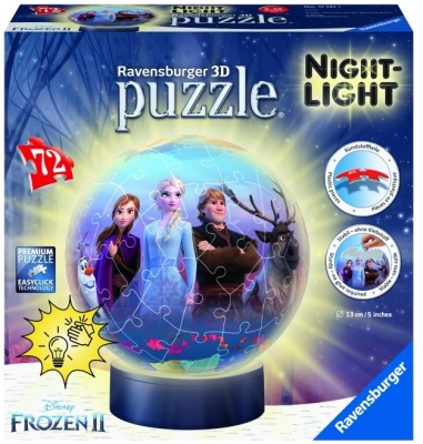 Puzzle 3D Luminos Frozen Ii, 72 Piese Ravensburger