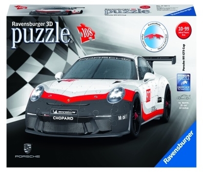 Puzzle 3D Porcshe Gt3 Cup, 108 Piese Ravensburger