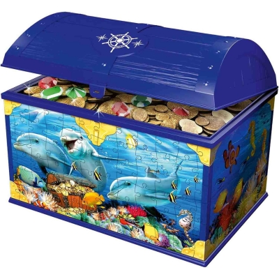 Puzzle 3D Cutie Comori Cu Animale, 216 Piese Ravensburger