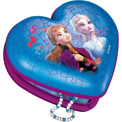 Puzzle 3D Cutie Inima Frozen, 54 Piese Ravensburger