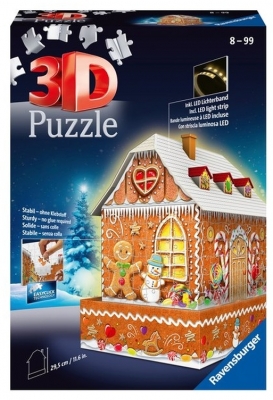 Puzzle 3D Casa Turta Dulce, 216 Piese Ravensburger