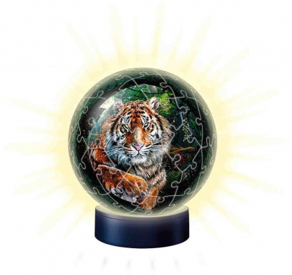 Puzzle 3D Luminos Tigru, 72 Piese Ravensburger