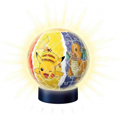 Puzzle 3D Luminos Pokemon, 72 Piese Ravensburger