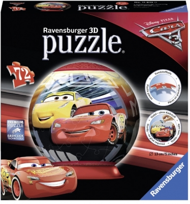 Puzzle 3D Cars 3, 72 Piese Ravensburger