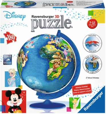 Puzzle 3D Globul Disney, 180 Piese Ravensburger