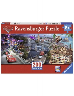 Puzzle Cars Panoramic, 200 Piese Ravensburger
