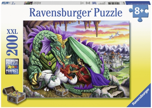 Puzzle Regina Dragonilor, 200 Piese Ravensburger