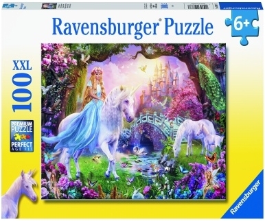 Puzzle Zana Si Unicorn, 100 Piese Ravensburger