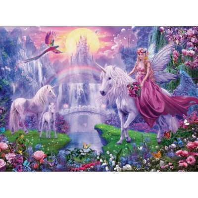 Puzzle Regatul Unicornilor, 200 Piese Starline Ravensburger