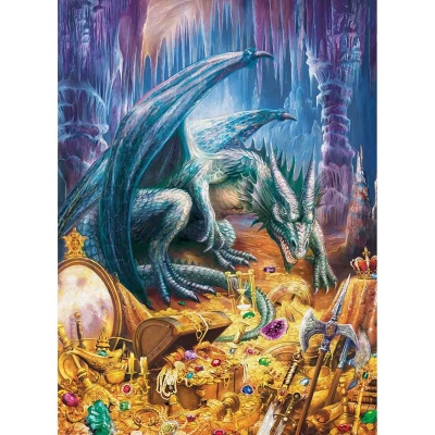 Puzzle Comoara Dragonilor, 100 Piese Ravensburger
