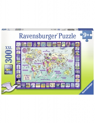 Puzzle Privind Lumea, 300 Piese Ravensburger
