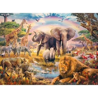 Puzzle Animale In Salbaticie, 100 Piese Ravensburger