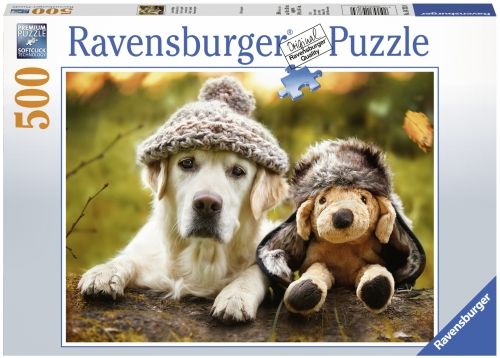 Puzzle Labrador Cu Palarie, 500 Piese Ravensburger