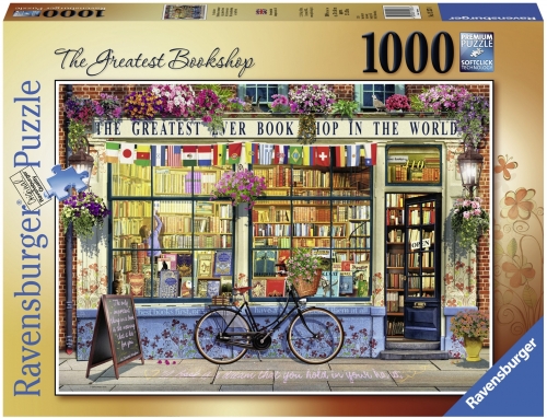 Puzzle Librarie Grozava, 1000 Piese Ravensburger