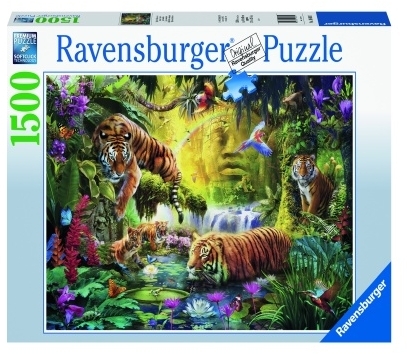 Puzzle Iaz Cu Tigri, 1500 Piese Ravensburger