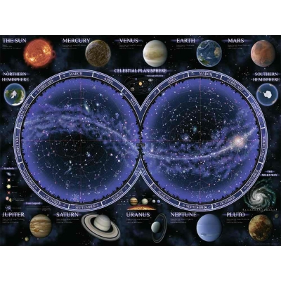 Puzzle Harta Cereasca, 1500 Piese Ravensburger