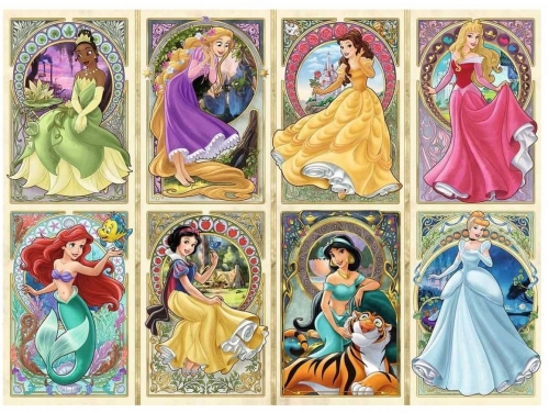 Puzzle Printesele Disney, 1000 Piese Ravensburger