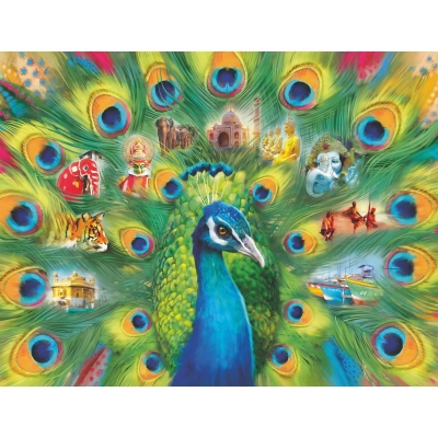 Puzzle Paun, 2000 Piese Ravensburger