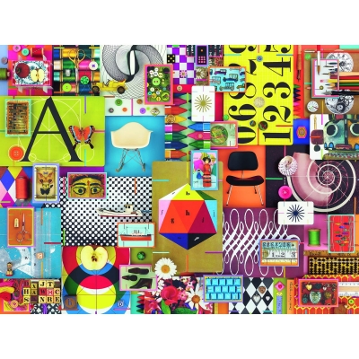 Puzzle Eames House Of Cards, 1500 Piese Ravensburger