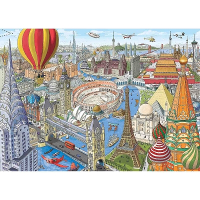 Puzzle Ocolul Pamantului In 80 De Zile, 1000 Piese Ravensburger