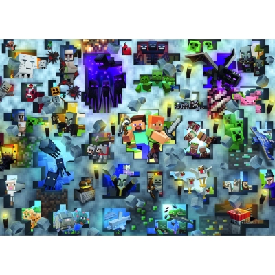 Puzzle Provocarea Minecraft, 1000 Piese Ravensburger