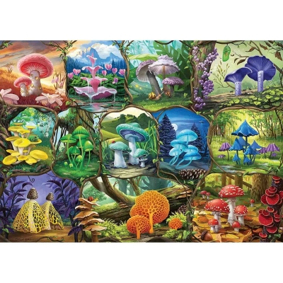 Puzzle Ciuperci Colorate, 1000 Piese Ravensburger