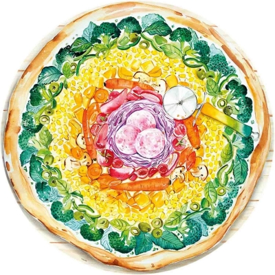 Puzzle Cerc Pizza, 500 Piese Ravensburger