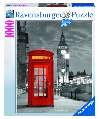 Puzzle Cabina Telefon Big Ben, 1000 Piese Ravensburger