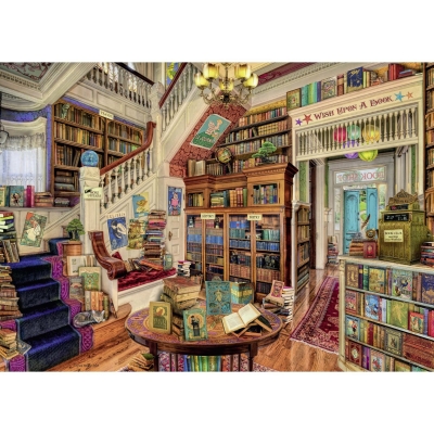 Puzzle Libraria Fantastica, 1000 Piese Ravensburger