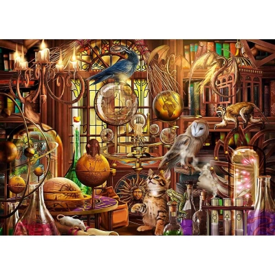 Puzzle Laboratorul Lui Merlin, 1000 Piese Ravensburger