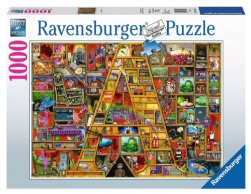 Puzzle Alfabet, Litera A, 1000 Piese Ravensburger