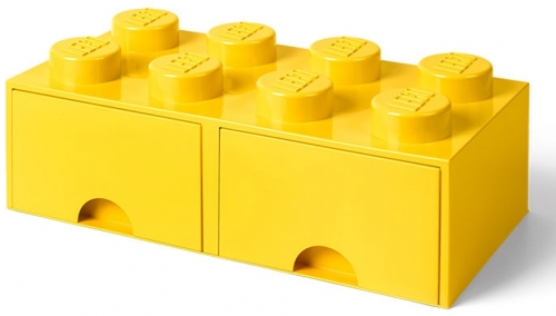 Cutie depozitare 40061732 LEGO 2x4 cu sertare, galben