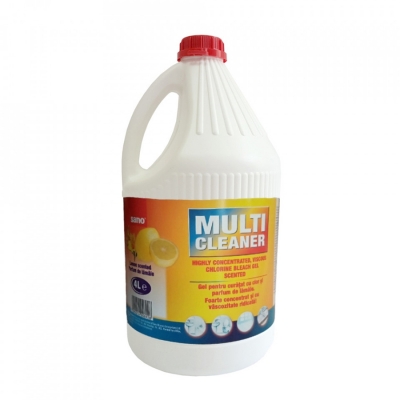 Gel pentru curatat multisuprafete Sano, cu clor si parfum de lamaie, 4L