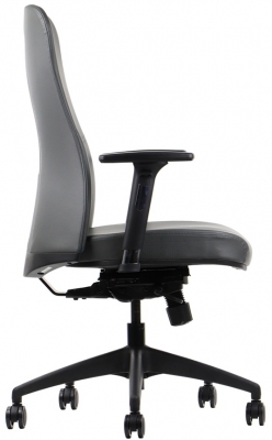 Scaun Kenton cu piele eco, gri, Stema partner